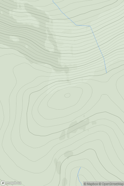 Thumbnail image for Creag na h-Iolaire [Altnaharra to Dornoch] showing contour plot for surrounding peak